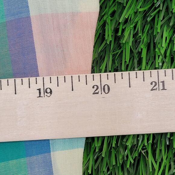 Vintage 80s LEE Western Hippie Shirt S/M 20x30 Plaid Snap USA - Picture 5 of 10